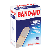 Johnson & Johnson Band-Aid comfort sheer; sheer bandages, all one size Left Picture